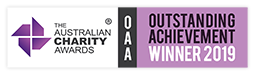 The Australian Charity Awards Outstanding Achievement Winner 2019 graphic