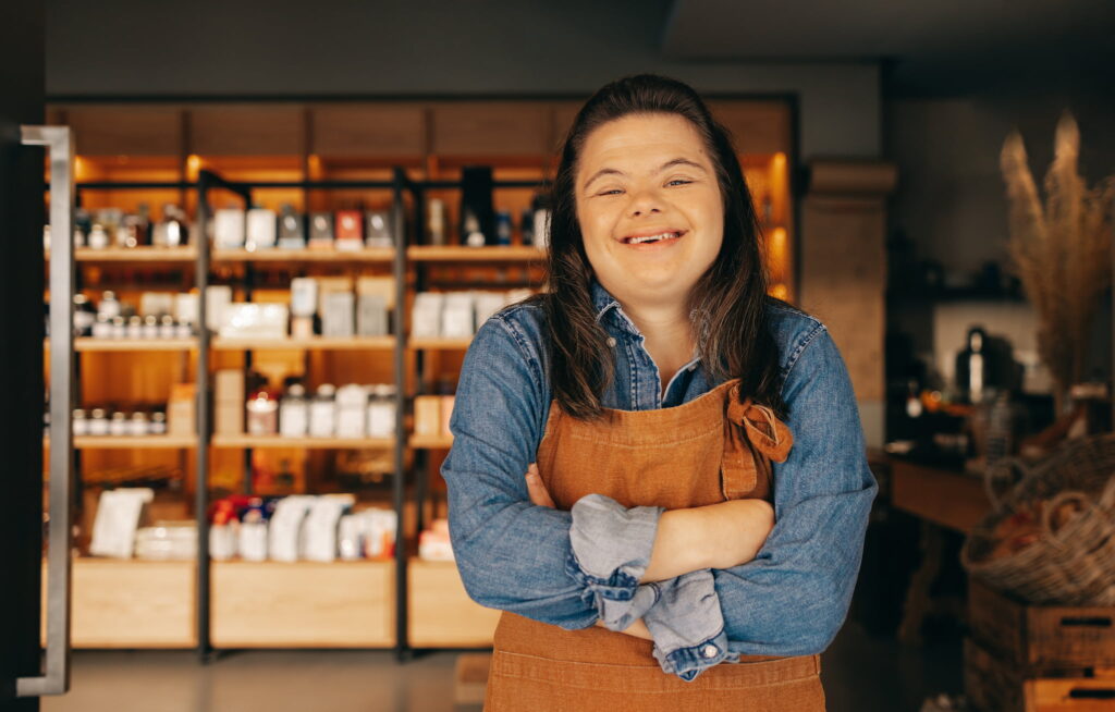 Young sales assistant in a retail store