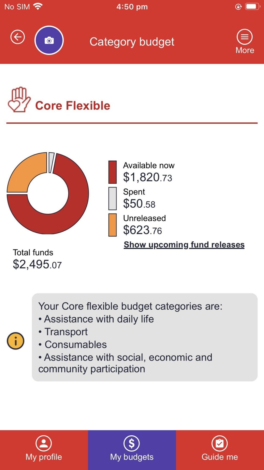 Leap in! App Core Supports Budget