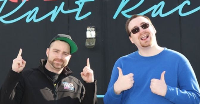 Two men from create Crew