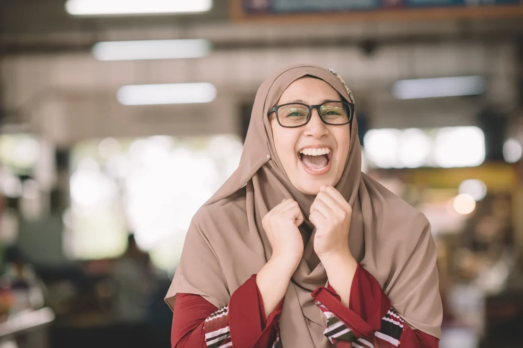 Happy young woman
