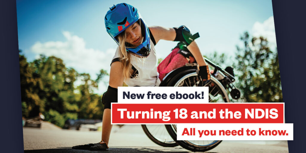 Image of young woman in a wheelchair in a skate park.