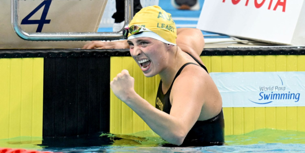 Alexa Leary competes in para-swimming