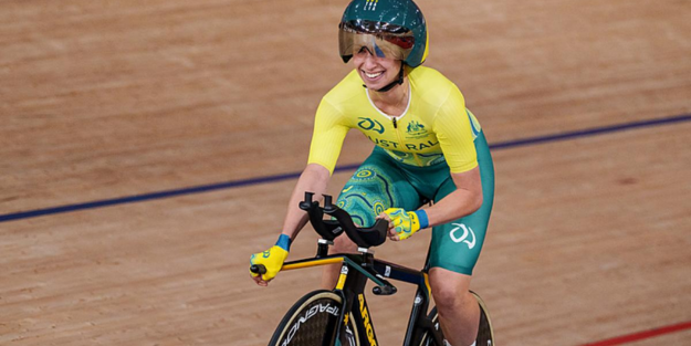 Paige Greco competes in para-cycling.