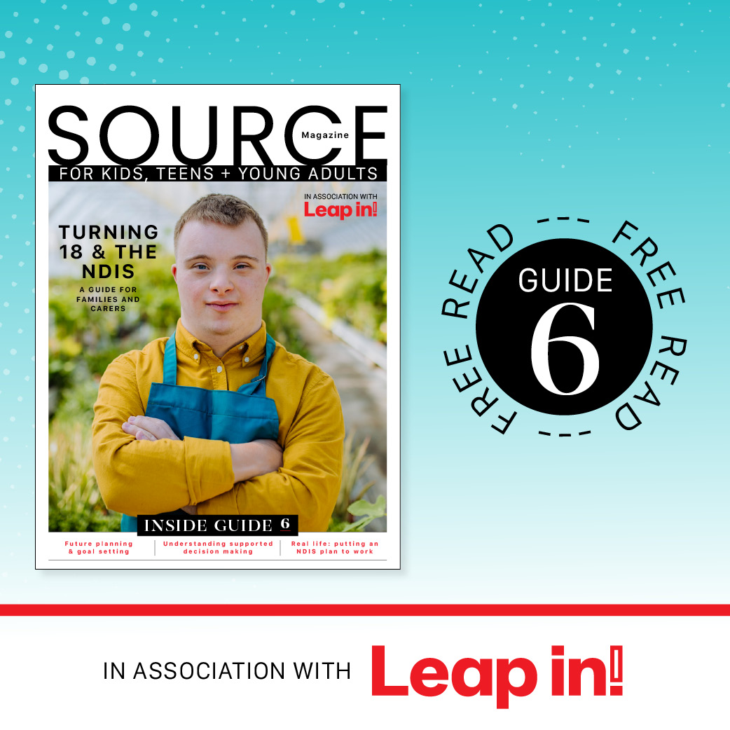 Turning 18 & the NDIS emagazine promo tile