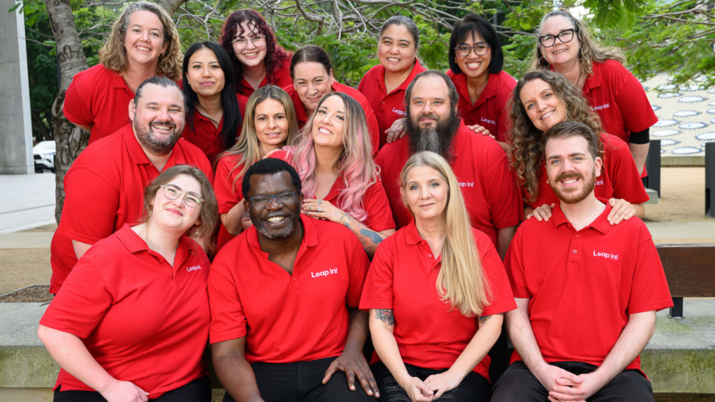Group photo of the leap in plan managers